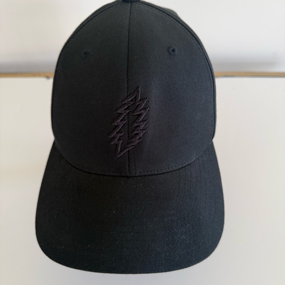 Grateful Dead SYF Bolt Embroidered Logo Flex Fit Hat Adult Black Cap Hat S/M - Picture 9 of 10